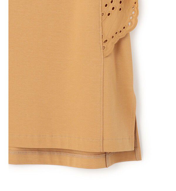 23区「カットワークエンブロイダリー デザインスリーブ トップス」|Tシャツ・カットソー|