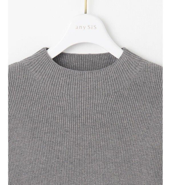 ANY SIS「【洗える】リブインナー ニット」|ニット・セーター|