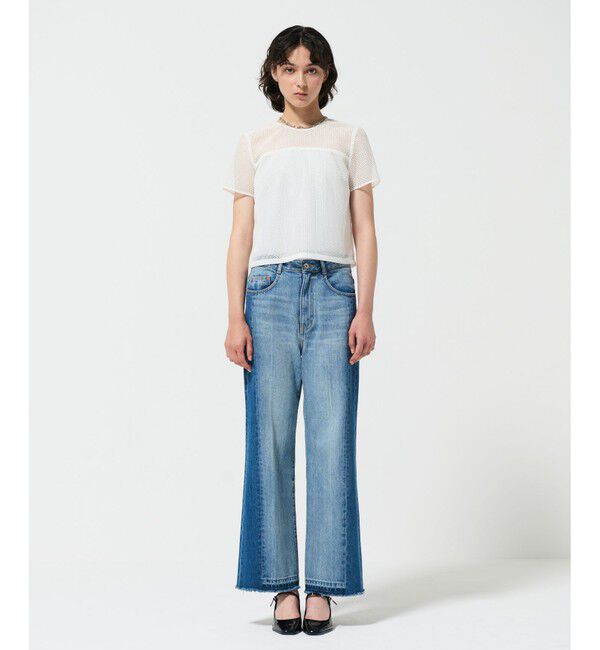 Diagram「サイド切替フレアデニムパンツ」|デニム|