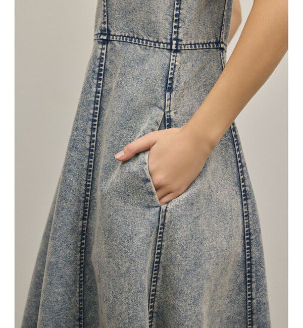 GRACE CONTINENTAL「ハンカチーフヘムデニムワンピース」|ワンピース|