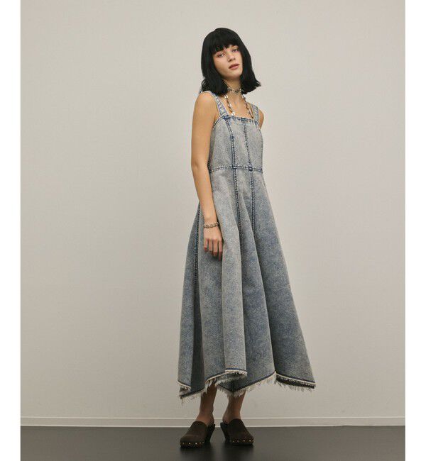 GRACE CONTINENTAL「ハンカチーフヘムデニムワンピース」|ワンピース|