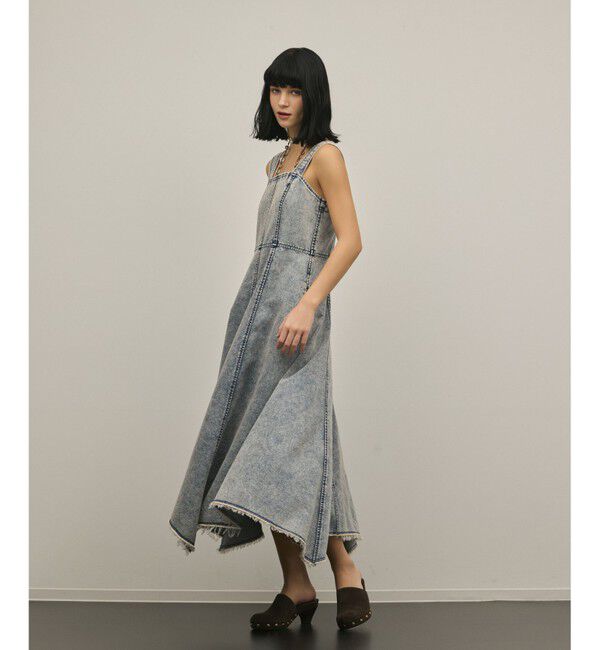 GRACE CONTINENTAL「ハンカチーフヘムデニムワンピース」|ワンピース|