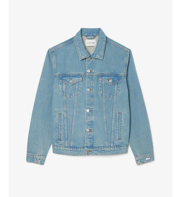 LACOSTE「バックワニロゴデニムジャケット」|デニムジャケット|