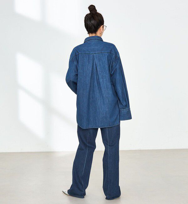 Rie Miller「【RM denim】センタープレスハイウエストデニム」|デニム|