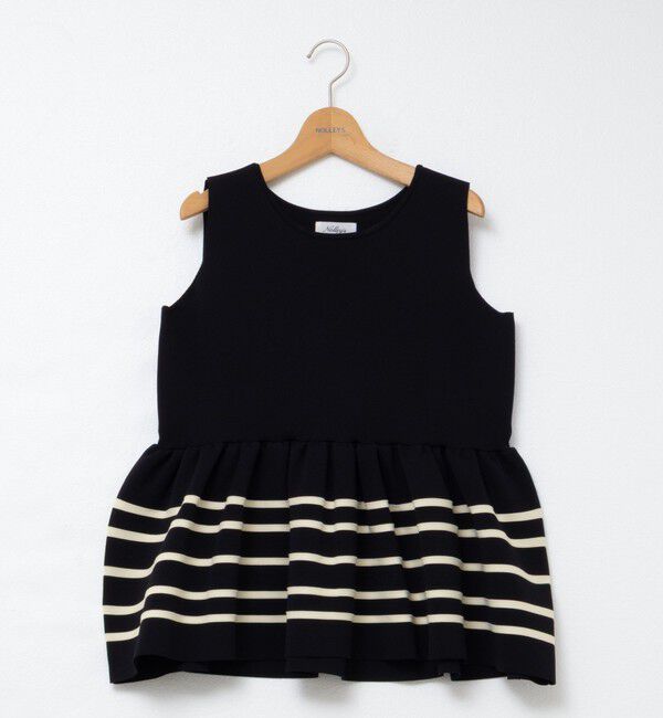 NOLLEY'S「《セットアップ対応》ミラノリブペプラムプルオーバーニット」|ニット・セーター|