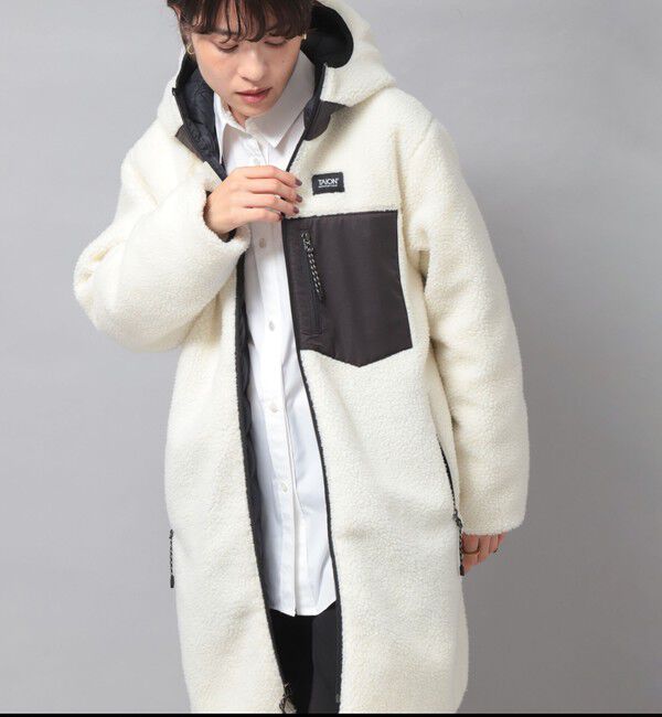 NOLLEY'S「◇【WEB限定】【TAION/タイオン】別注ボア&times;ダウンフードコート(リバーシブル) 」|ダウン|