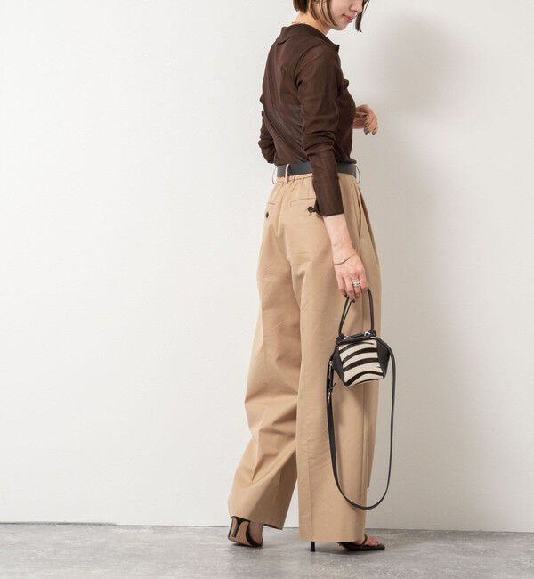 NOLLEY'S「チュール衿付きカットカーディガン」|カーディガン|