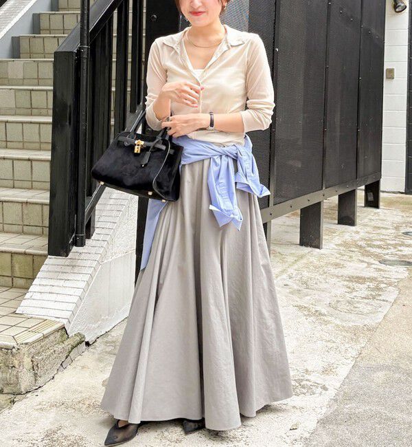 NOLLEY'S「チュール衿付きカットカーディガン」|カーディガン|