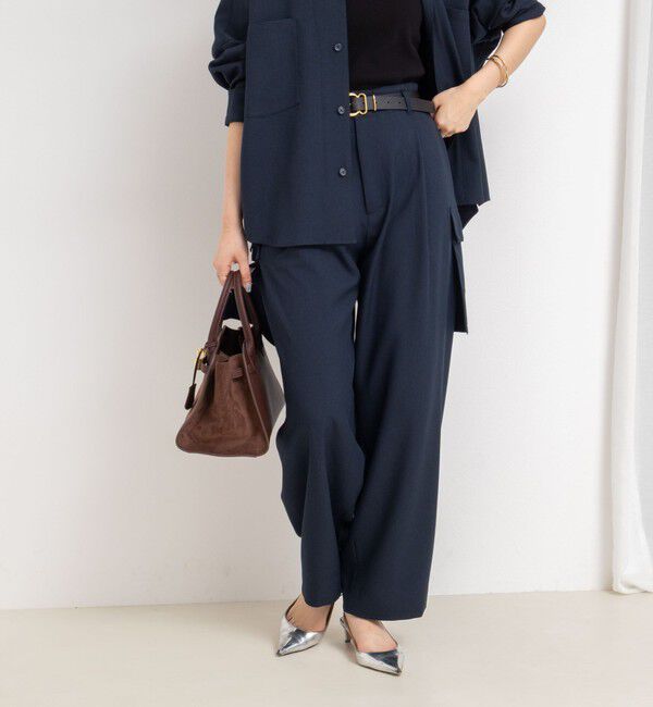 Rie Miller「《セットアップ対応》ウォッシャブルソフトカーゴパンツ」|カーゴ|