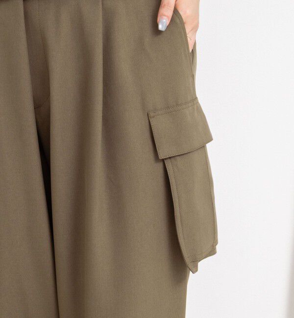 Rie Miller「《セットアップ対応》ウォッシャブルソフトカーゴパンツ」|カーゴ|