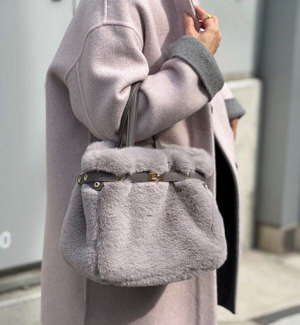 NOLLEY'S「ひねり金具付きファートートバッグ」|トートバッグ|