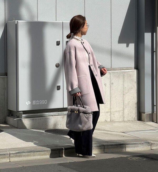 NOLLEY'S「ひねり金具付きファートートバッグ」|トートバッグ|