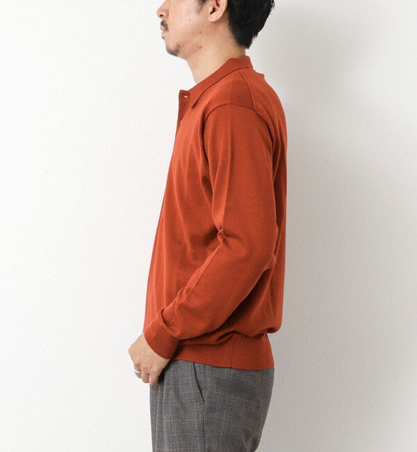 NOLLEY'S goodman「14G成型 ウォッシャブル NSN長袖ポロニット 25AW」|ニット・セーター|