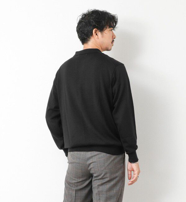 NOLLEY'S goodman「14G成型 ウォッシャブル NSN長袖ポロニット 25AW」|ニット・セーター|