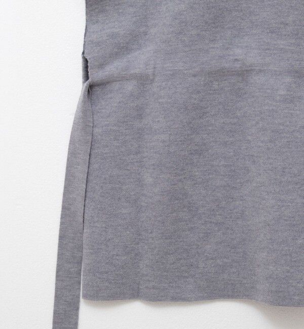 Rie Miller「バイカラー強縮ニットショール」|ニット・セーター|