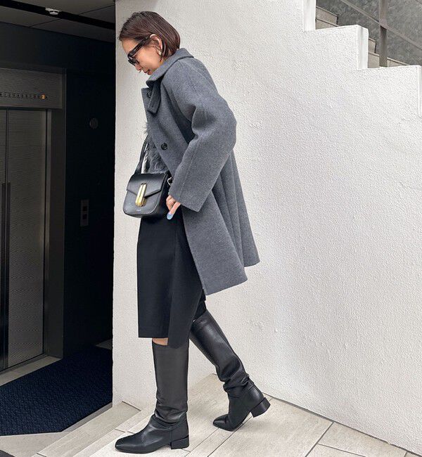 NOLLEY'S sophi「ステンカラー2WAYハーフコート」|ステンカラーコート|