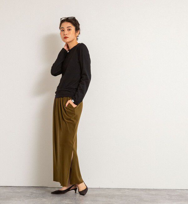 MAQWEL「【MAQWEL/マクウェル】MARUDOロングスリーブTee」|Tシャツ・カットソー|