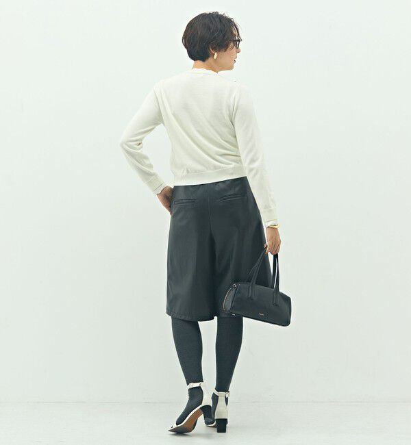 NOLLEY'S「《手洗い可能》ビジュー付きクルーネックカーディガン」|カーディガン|