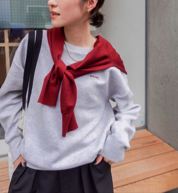 MAQWEL「【MAQWEL/マクウェル】スウェットライクニット」|ニット・セーター|