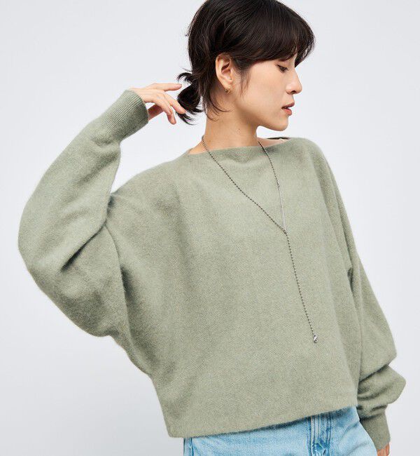 NOLLEY'S「《手洗い可能》ウォッシャブルヘアリーショート丈プルオーバー」|ニット・セーター|