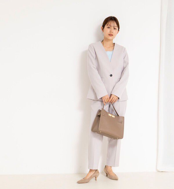 NOLLEY'S「《セットアップ対応》ウォッシャブルサージストレッチストレートパンツ」|その他|