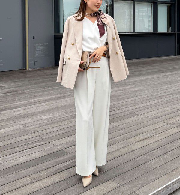 NOLLEY'S「《セットアップ対応》ウォッシャブルハイスペック麻調ダブルジャケット」|テーラードジャケット|