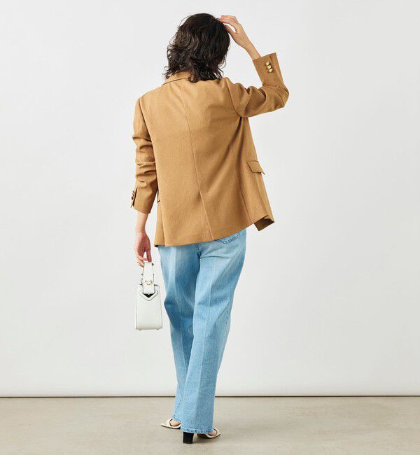 NOLLEY'S「《セットアップ対応》ウォッシャブルハイスペック麻調ダブルジャケット」|テーラードジャケット|