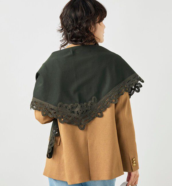 NOLLEY'S「《手洗い可能》バテンレース三角ストール」|ストール|