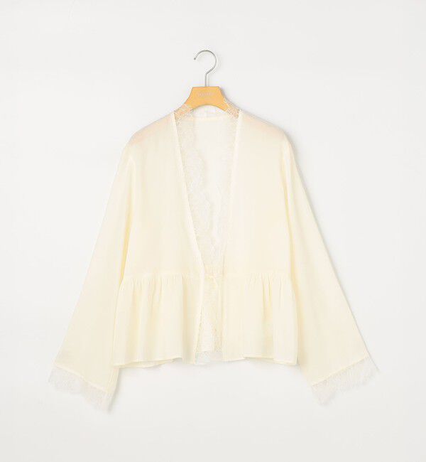 NOLLEY'S sophi「ウォッシャブルレーストリミングオーガンジーブラウス」|シャツ・ブラウス|