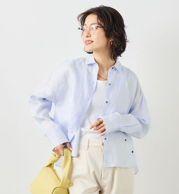 NOLLEY'S「MY STANDARD マルチWAYリネンショートシャツ」|シャツ・ブラウス|