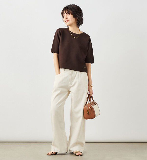 NOLLEY'S「《手洗い可能》ホールガーメントニットＴ」|ニット・セーター|