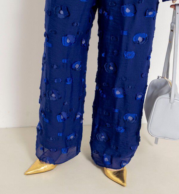 NOLLEY'S「《セットアップ対応》【KIRYU】 MIXウォッシャブルフラワー柄ジャガードパンツ」|その他|