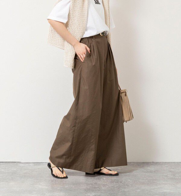 NOLLEY'S「ウォッシャブルエクセルテックタンブラー2タックワイドパンツ」|その他|