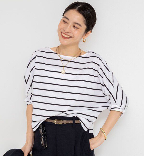 NOLLEY'S「ウォッシャブルドルマンTシャツ」|Tシャツ・カットソー|