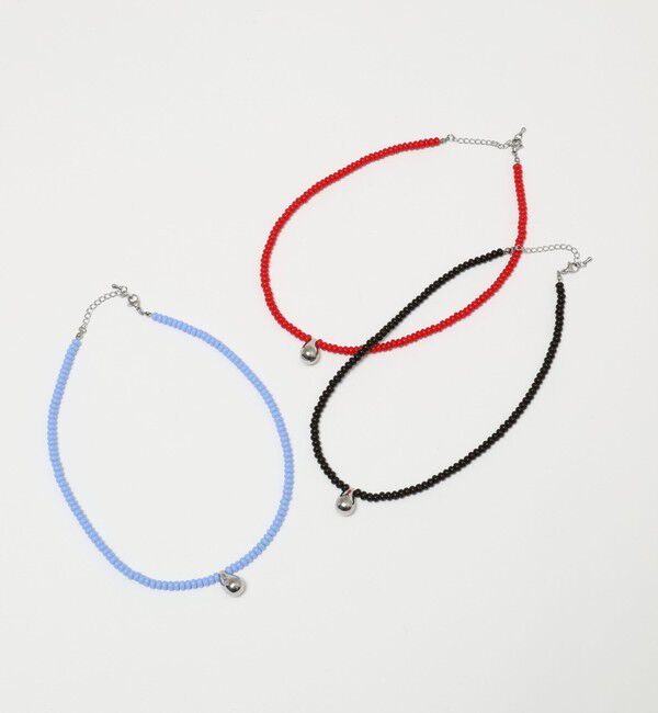 MAQWEL「【MAQWEL/マクウェル】ドロップトップビーズネックレス」|ネックレス|