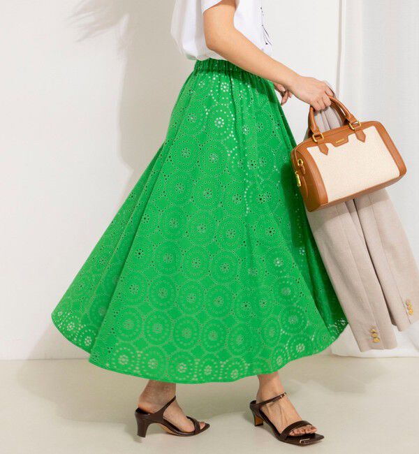 NOLLEY'S「《セットアップ対応》ウォッシャブルレースフレアスカート」|フレア|