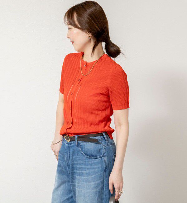 NOLLEY'S sophi「【WALANCE/ワランス】paper rib knit 2way tops」|カーディガン|