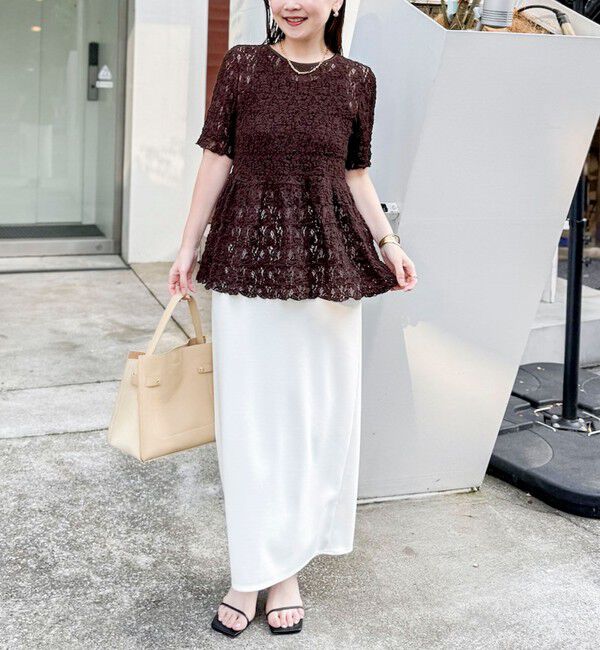 NOLLEY'S sophi「《セットアップ対応》ウォッシャブルマルチファンクションタイトスカート」|タイト|