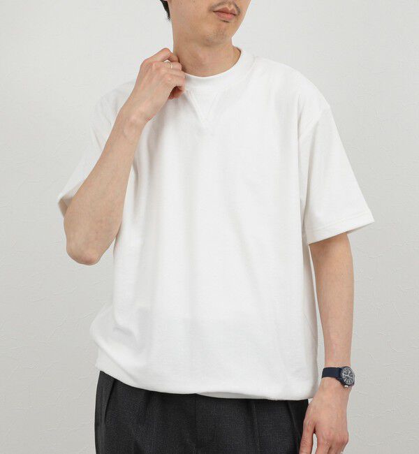 NOLLEY'S goodman「《セットアップ対応》Vガゼット パイルTシャツ 26SS」|Tシャツ・カットソー|