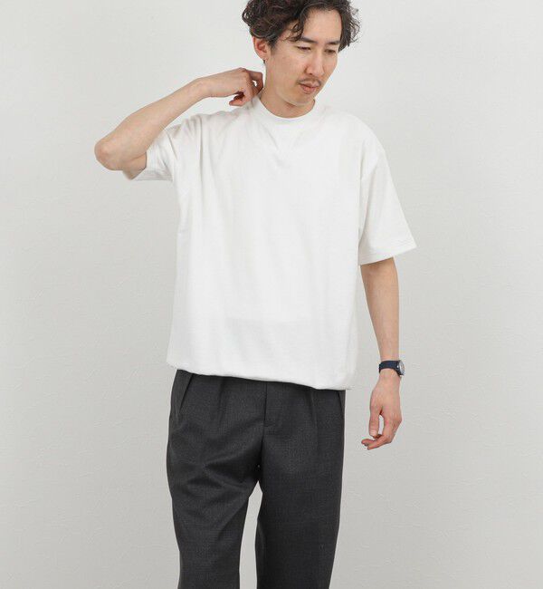 NOLLEY'S goodman「《セットアップ対応》Vガゼット パイルTシャツ 26SS」|Tシャツ・カットソー|
