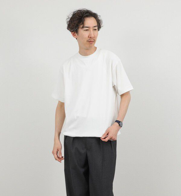 NOLLEY'S goodman「《セットアップ対応》Vガゼット パイルTシャツ 26SS」|Tシャツ・カットソー|