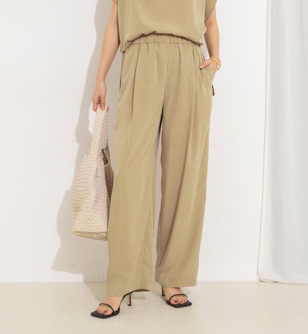 NOLLEY'S「【WEB＆一部店舗限定】ウォッシャブルサンドウォッシュイージーワイドパンツ」|その他|