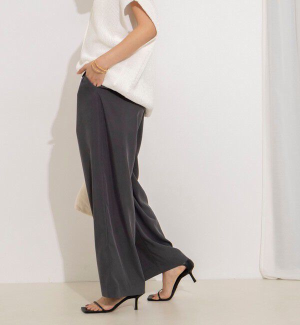 NOLLEY'S「【WEB＆一部店舗限定】ウォッシャブルサンドウォッシュイージーワイドパンツ」|その他|