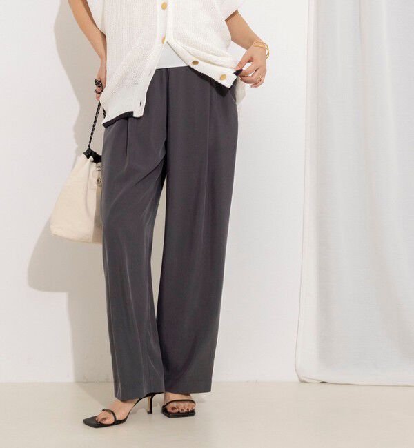 NOLLEY'S「【WEB＆一部店舗限定】ウォッシャブルサンドウォッシュイージーワイドパンツ」|その他|