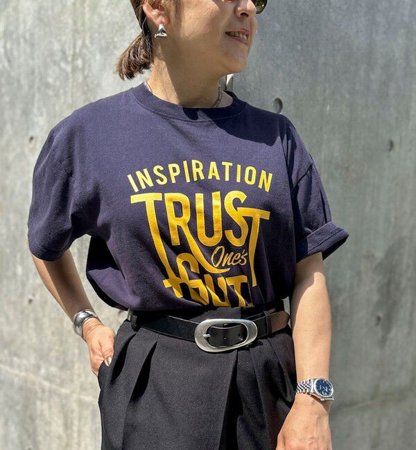 Rie Miller「【GULFCOAST SPORTSWEAR/ガルフ コースト スポーツウェア】別注プリントＴシャツ」|Tシャツ・カットソー|ネイビー系2