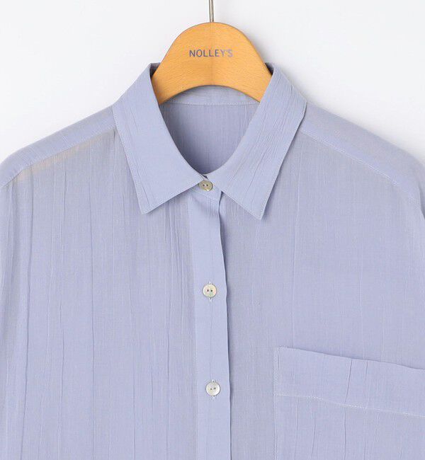 NOLLEY'S「ウォッシャブルキャッチワッシャーシアーシャツ」|シャツ・ブラウス|