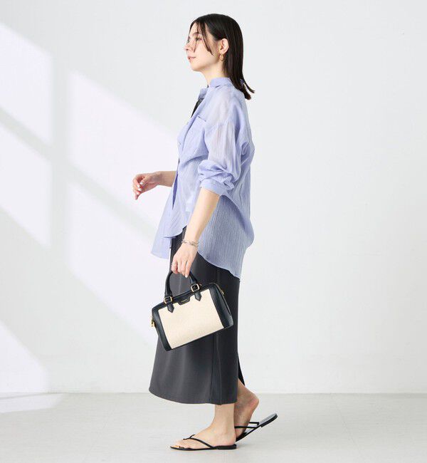 NOLLEY'S「ウォッシャブルキャッチワッシャーシアーシャツ」|シャツ・ブラウス|