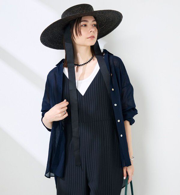 NOLLEY'S「ウォッシャブルキャッチワッシャーシアーシャツ」|シャツ・ブラウス|