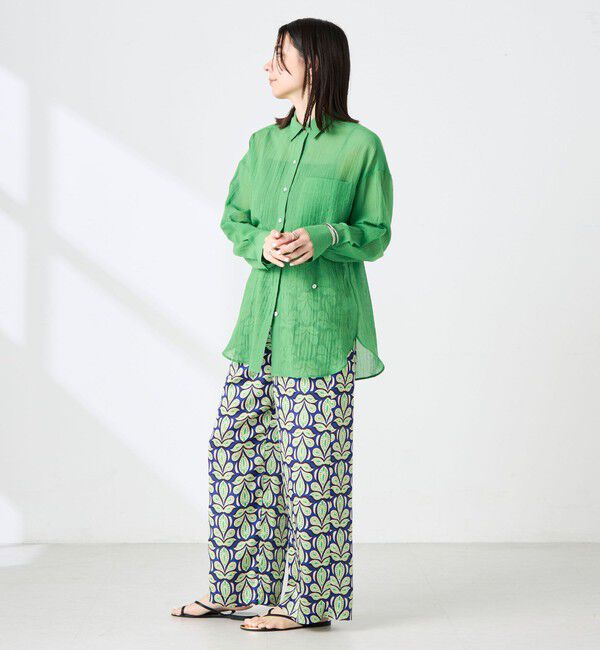 NOLLEY'S「ウォッシャブルキャッチワッシャーシアーシャツ」|シャツ・ブラウス|