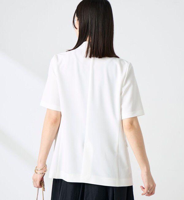 NOLLEY'S sophi「《セットアップ対応》ウォッシャブルドライツイルハーフスリーブジャケット」|テーラードジャケット|